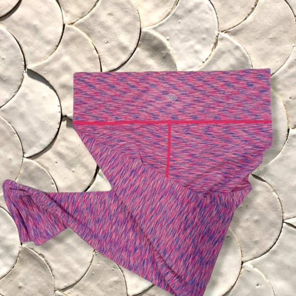 Zelos Women's Pink Multi Colored Work out Leggings Sz Large - Picture 7 of 7